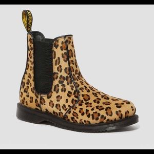 Dr Martens Flora Leopard Chelsea Boots NIB